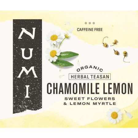 NUMI ORGANIC TEA Chamomile Lemon Herbal Tea, PK100 30150
